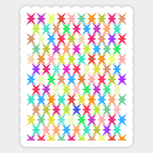 Christmas abstract stars pattern Sticker